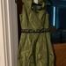 J. Crew Dresses | J Crew 100% Silk Khaki Green Embellished Dress | Color: Black/Green | Size: 0