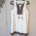 Madewell Dresses | Madewell Sleeveless W Tribal Print Dress Sz 6 Nwt | Color: Cream | Size: 6