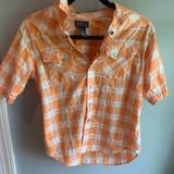 Polo By Ralph Lauren Shirts & Tops | Boy Polo Ralph Lauren Plaid Orange Shirt | Color: Orange/White | Size: Mb