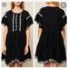 Free People Dresses | Free People Black Tiered Dress White Details | Color: Black/White | Size: M