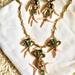 J. Crew Jewelry | J Crew Vintage Chandelier Earrings And Necklace Pink Green Gold Set | Color: Gold/Pink | Size: Os