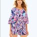 Lilly Pulitzer Other | Lilly Pulitzer Del Lago Romper | Color: Pink/Silver | Size: Small