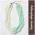 Anthropologie Jewelry | Anthro “Double Torsade Necklace” | Color: Green | Size: Os