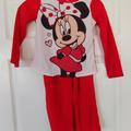 Disney Pajamas | Disney Girls Minnie Mouse 2 Pc Fleece Pajamas | Color: Black/Red | Size: 4/5