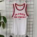 Pink Victoria's Secret Tops | 3 For $20 Pink In Fries We Trust Tank Top | Color: Pink/Tan | Size: Xs