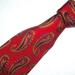 Coach Accessories | Coach Red Paisley Floral 100% Silk Tie | Color: Red | Size: Os