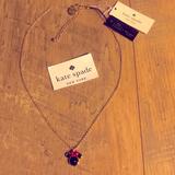 Kate Spade Accessories | New Kate Spade Ny + Disney Minnie Mouse Necklace | Color: Black/Red | Size: Os