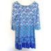 Lilly Pulitzer Dresses | Lilly Pulitzer Blue Palm Engineered Knit Dress | Color: Blue | Size: Xs