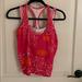 Nike Tops | Nike Yoga Workout Tank Top New No Tags Bra Xs Pink | Color: Orange/Pink | Size: Xs