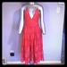 Free People Dresses | Free People Matchpoint Lace Layer Midi Dress Nwot | Color: Orange/Pink | Size: 6