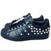 Adidas Shoes | Adidas Superstar Sneakers Black White Studs 8wmn | Color: Black/White | Size: 8