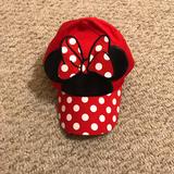 Disney Accessories | 4/$15 Disney Minnie Mouse Hat | Color: Black/Red | Size: Osg