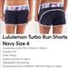 Lululemon Athletica Shorts | Lululemon Navy Turbo Run Shorts | Color: Blue/Pink | Size: 4