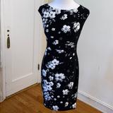 Ralph Lauren Dresses | Black And White Ralph Lauren Floral Dress | Color: Black/White | Size: 0