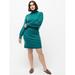 J. Crew Dresses | J Crew Turtleneck Sweater-Dress Supersoft Yarn Grn | Color: Blue/Green | Size: Xs