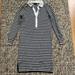 J. Crew Dresses | J.Crew Striped Polo Sweater Dress | Color: Black/White | Size: Xs