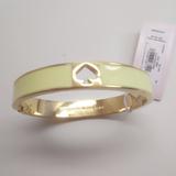 Kate Spade Jewelry | Kate Spade New Yellow Enamel Spade Bracelet | Color: Gold/Yellow | Size: 2-1/4" X 1/2"