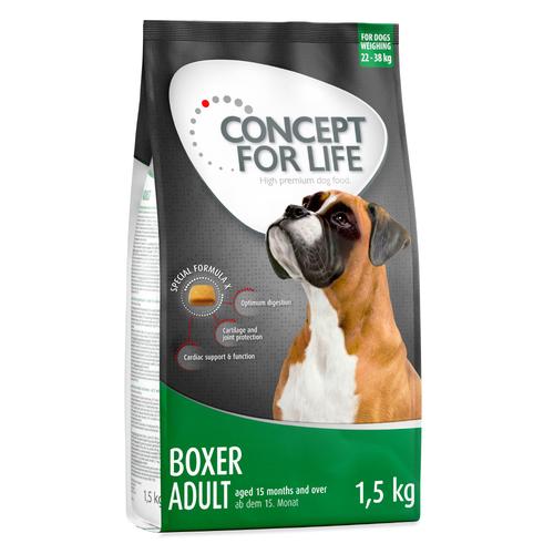 4x1,5kg Boxer Adult Concept for Life Hundefutter trocken