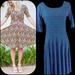 Lularoe Dresses | Lularoe "Nicole" Basketweave Dress | Color: Blue/Purple | Size: M