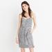 Madewell Dresses | Madewell Silk Sunlight Cami Dress Painted Feathers Print Sundress 10 | Color: Blue/Gray | Size: 10