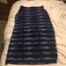 Michael Kors Skirts | Michael Kors Maxi Skirt | Color: Black/Blue | Size: 1x