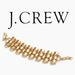 J. Crew Jewelry | J.Crew Barrel-Link Bracelet Antique Gold | Color: Gold | Size: Os