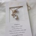 Jessica Simpson Jewelry | Jessica Simpson Faith Necklace Still Tagged | Color: Gold/White | Size: Os