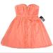 J. Crew Dresses | J Crew Sz 12 Silk Chiffon Bright Coral Nadia Dress | Color: Orange/Pink | Size: 12