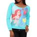 Disney Tops | Disney Little Mermaid Ariel Raglan Pullover Top M | Color: Blue/Red | Size: Various