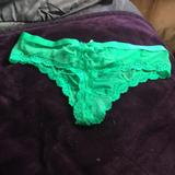 Victoria's Secret Intimates & Sleepwear | Green Victoria’s Secret Panties, Med | Color: Green | Size: M