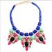 J. Crew Jewelry | J.Crew Pink, Emerald & Cobalt Statement Necklace | Color: Green/Pink | Size: Os