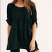 Free People Dresses | Free People Black Elsie Tunic Nwt | Color: Black | Size: Xs