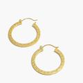 Madewell Jewelry | Madewell Hammered Hoop Earring | Color: Gold | Size: Os