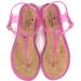 Kate Spade Shoes | Kate Spade Pink Glitter Jelly Sandals Size 8 Euc | Color: Pink | Size: 8