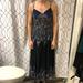 Free People Dresses | Nwot Free People Midi Dress | Color: Blue/Cream | Size: L