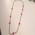 J. Crew Jewelry | J Crew Necklace | Color: Gold/Red | Size: Os