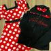 Disney Costumes | Kids Minnie Mouse Bundle | Color: Black/Red | Size: Osg