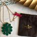 Kate Spade Jewelry | Kate Spade Green Flower Jewell Pendant Necklace | Color: Gold/Green | Size: Os