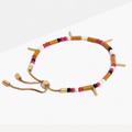 Madewell Jewelry | Madewell Adjustable Bead Bracelet | Color: Gold/Orange | Size: Os