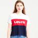 Levi's Tops | Levi's Varsity Colorblock Logo Red White Blue Tee | Color: Red/White | Size: Various