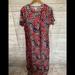 Lularoe Dresses | Lularoe Maria Dress Nwt | Color: Blue/Pink | Size: L