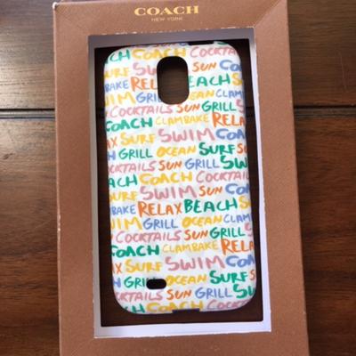 Coach Accessories | Coach Samsung Galaxy S4 Rubber Case | Color: Blue/White | Size: Samsung Galaxy S4