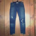Free People Jeans | Free People Distressed Jeans | Color: Blue | Size: 25