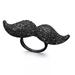 Kate Spade Jewelry | Kate Spade Dress The Part Mustache Ring | Color: Black | Size: 6