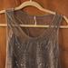 Free People Dresses | Free People Coachella Beaded Dress With Slip | Color: Gray | Size: M