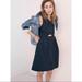 Madewell Dresses | Madewell Cutout Front Navy Blue Dress | Color: Blue | Size: 0