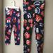 Lularoe Pants & Jumpsuits | 4th Of July Mom & Me Leggings Set | Color: Blue/Red | Size: Os & Sm