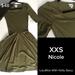 Lularoe Dresses | Lularoe Nicole Dress | Color: Green | Size: Xxs