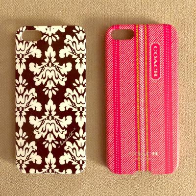 Coach Accessories | Coach Pink Iphone 5 Case & Macbeth Collection Case | Color: Pink | Size: Iphone 5