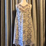 Free People Dresses | Free People High Low Dress With Beading | Color: Blue/Cream | Size: M